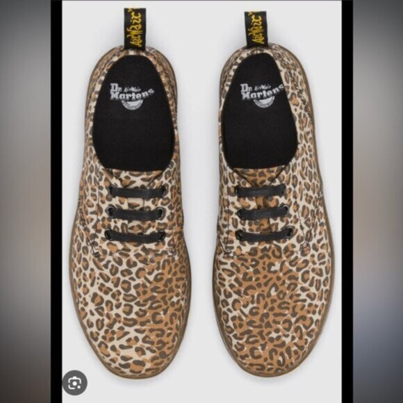 Doc Martens Leopard LaceUp Sneakers - Size 8 woman’s - Picture 1 of 8